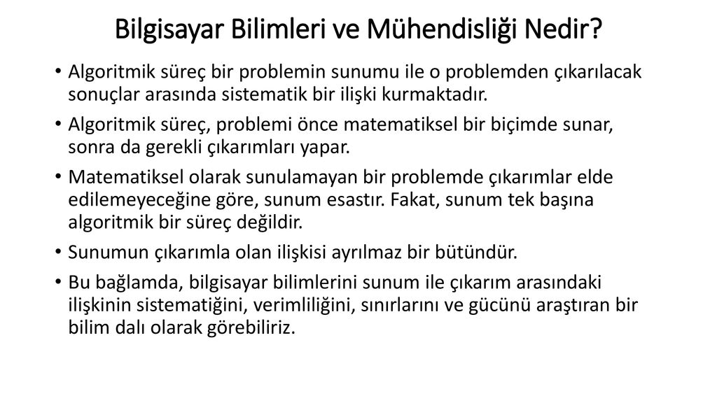 Bilgisayar Mühendisliğine Giriş ppt indir